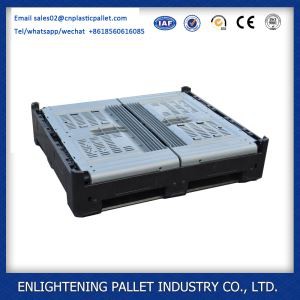 Caixa de plástico de frutas, recipiente de plástico grande e dobrável