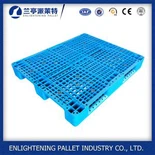 1200 * 1000 * 150mm Heavy Duty 3 corredores Open Deck Rackable Plastic Pallet