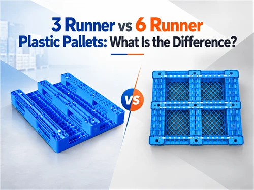 Paletes de plástico de 3 corredores versus 6 corredores: Qual é a diferença?
