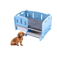 PP Plástico Rails Rails Cama de animais de estimação com gaveta