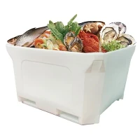 Caixa de paletes de plástico com isolamento especial para frutos do mar