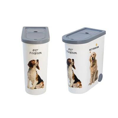 Mesa Top Pet Dry Food Storage Belijuter com rodas